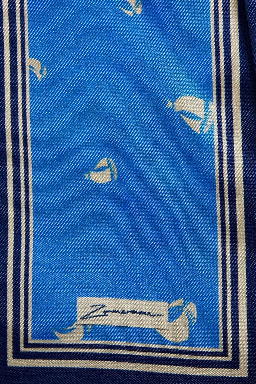 ZIMMERMANN Printed silk-twill scarf