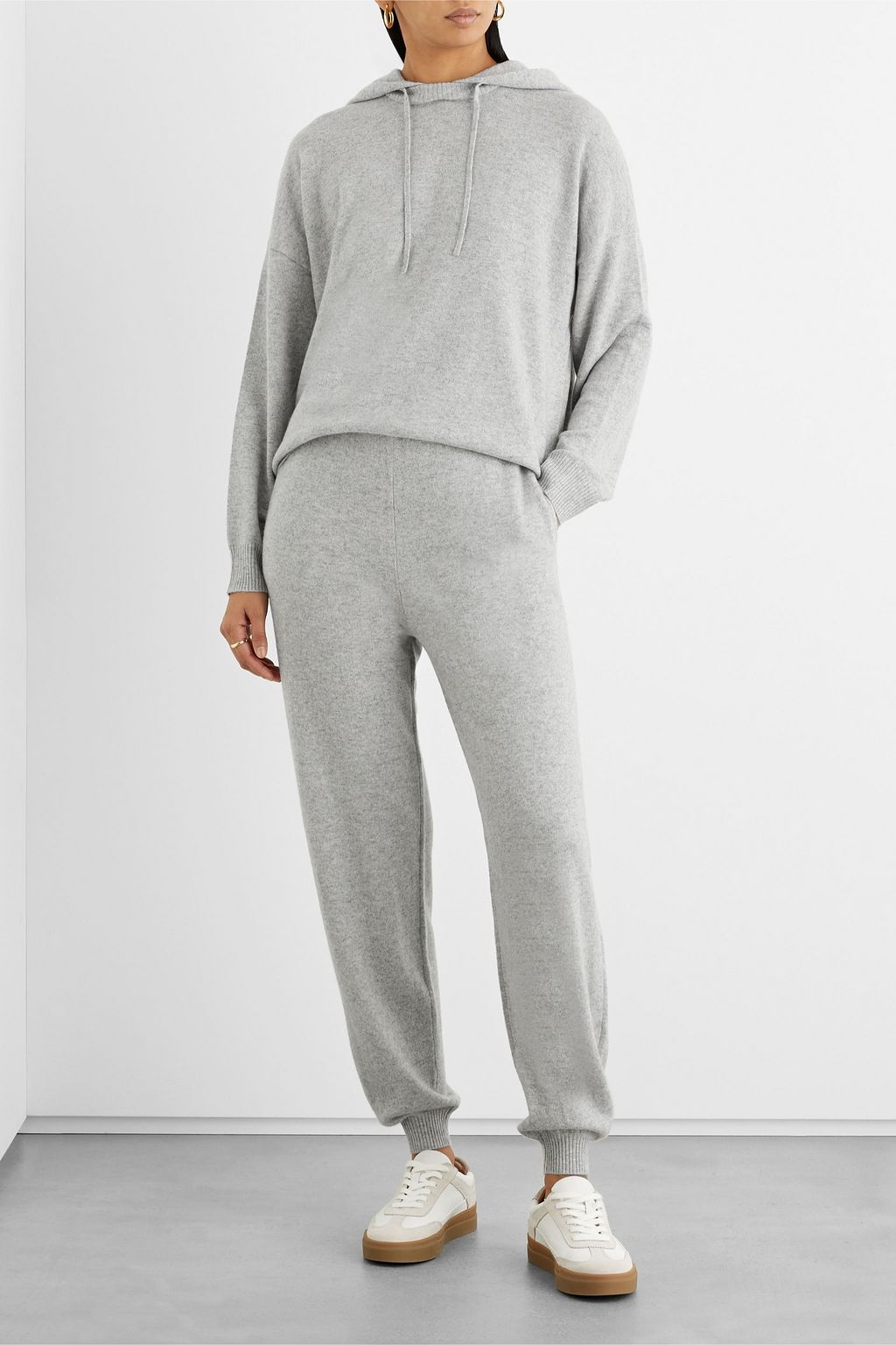IRIS & INK Helen wool and cashmere-blend track pants