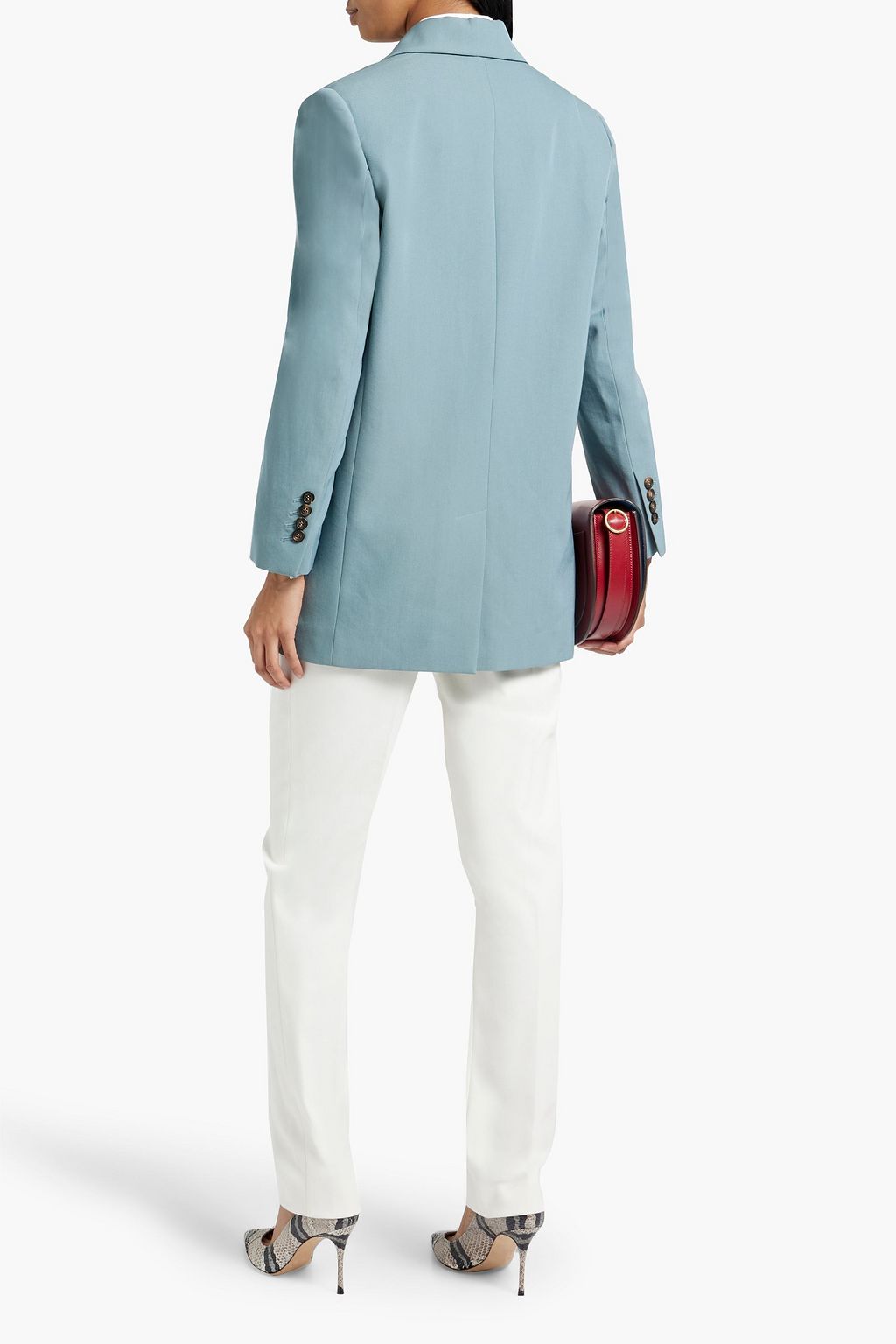 BRUNELLO CUCINELLI Wool and cotton-blend twill blazer