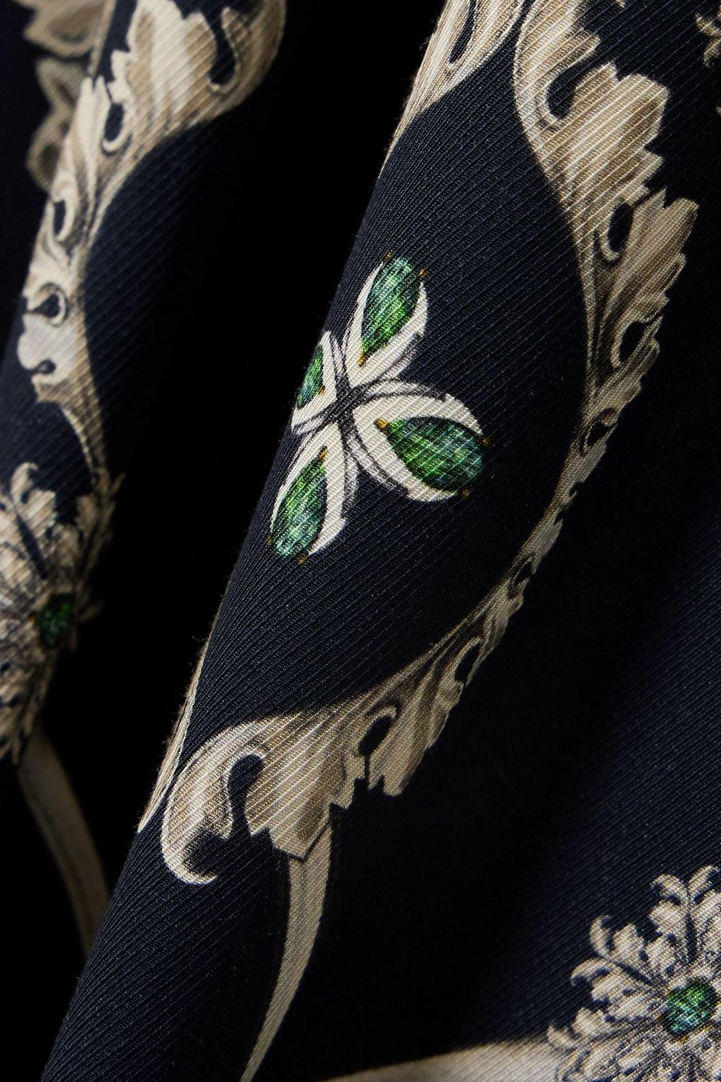 AGUA BY AGUA BENDITA Plissiertes Maxikleid „Espinela“ aus Twill mit Print und Verzierung