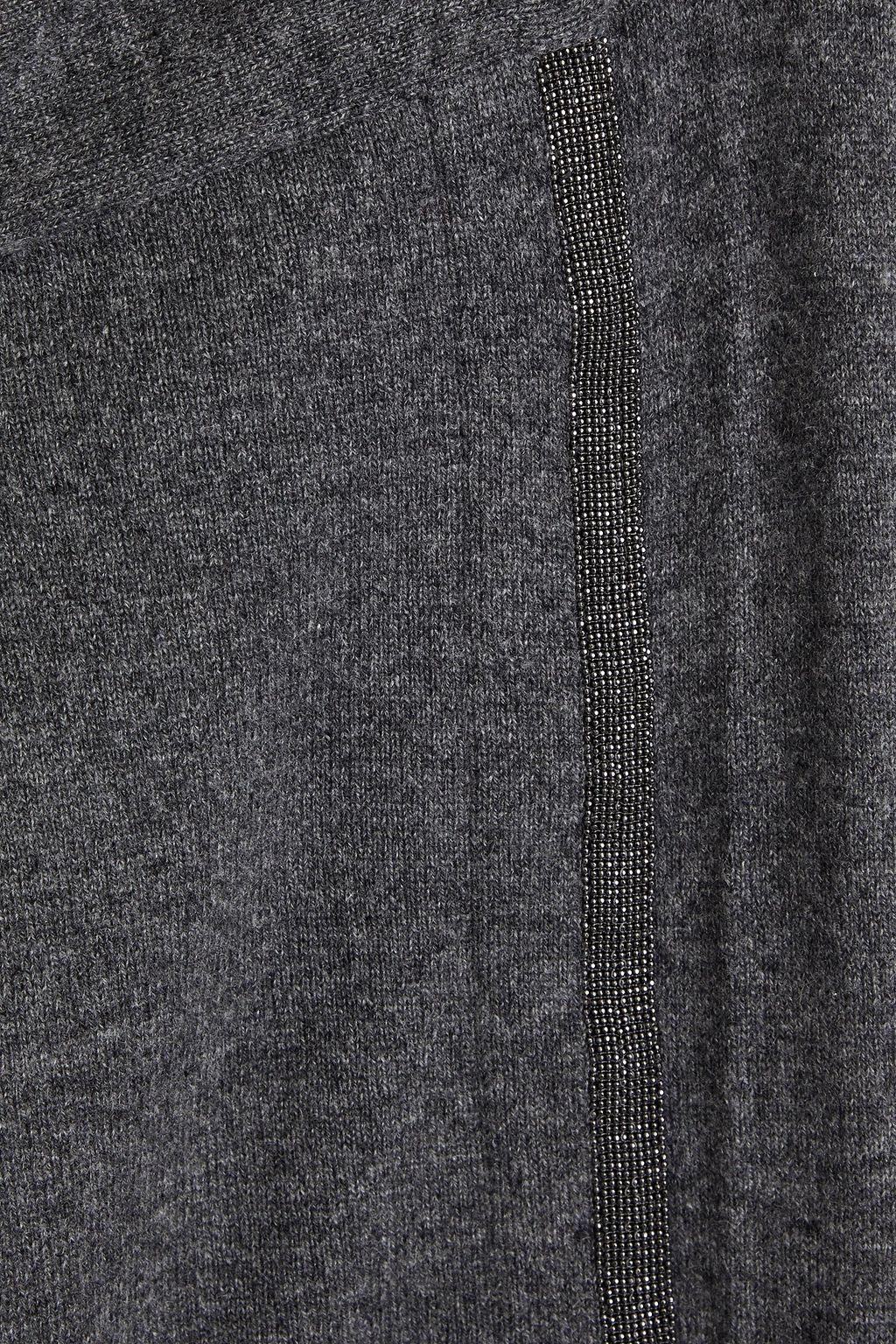 BRUNELLO CUCINELLI Bead-embellished cashmere cardigan