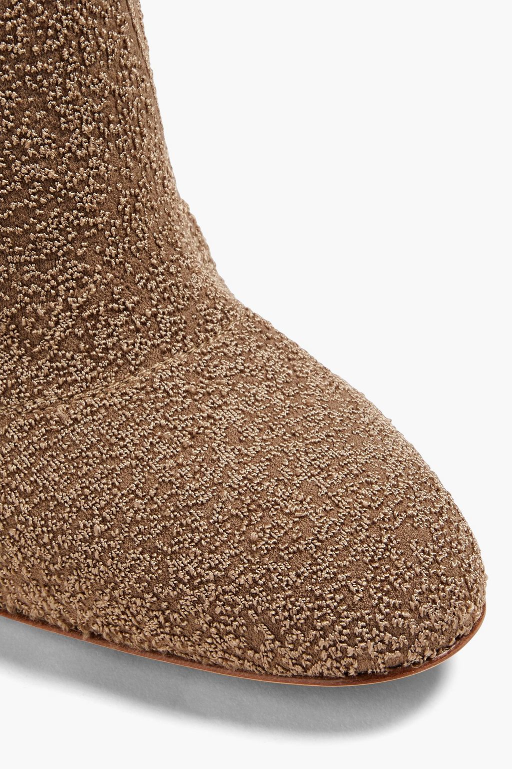 GIANVITO ROSSI Bouclé-knit thigh boots
