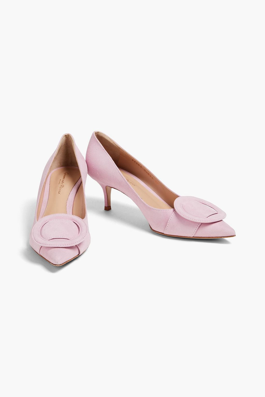 GIANVITO ROSSI Embellished suede pumps
