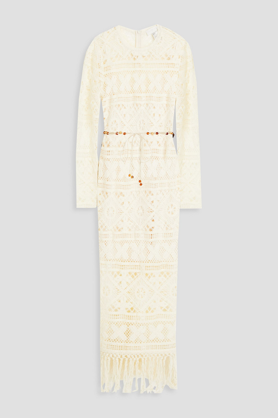 Zimmermann Crochet-knit Maxi Dress In Ivory