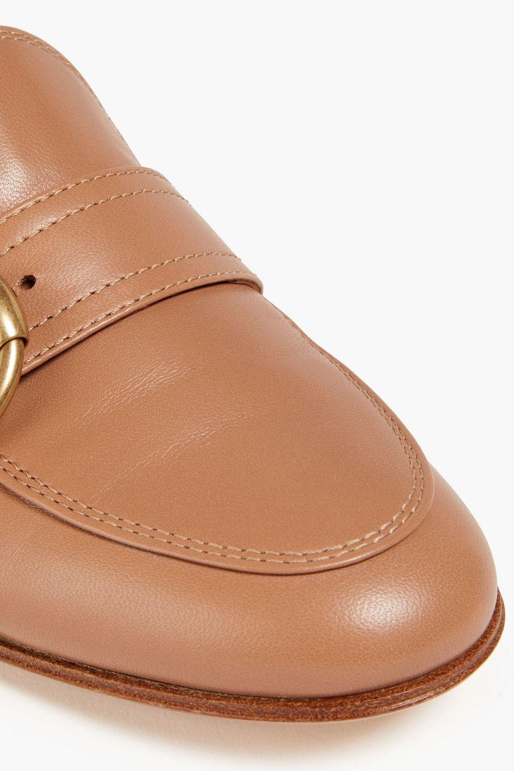 GIANVITO ROSSI Buckled leather loafers