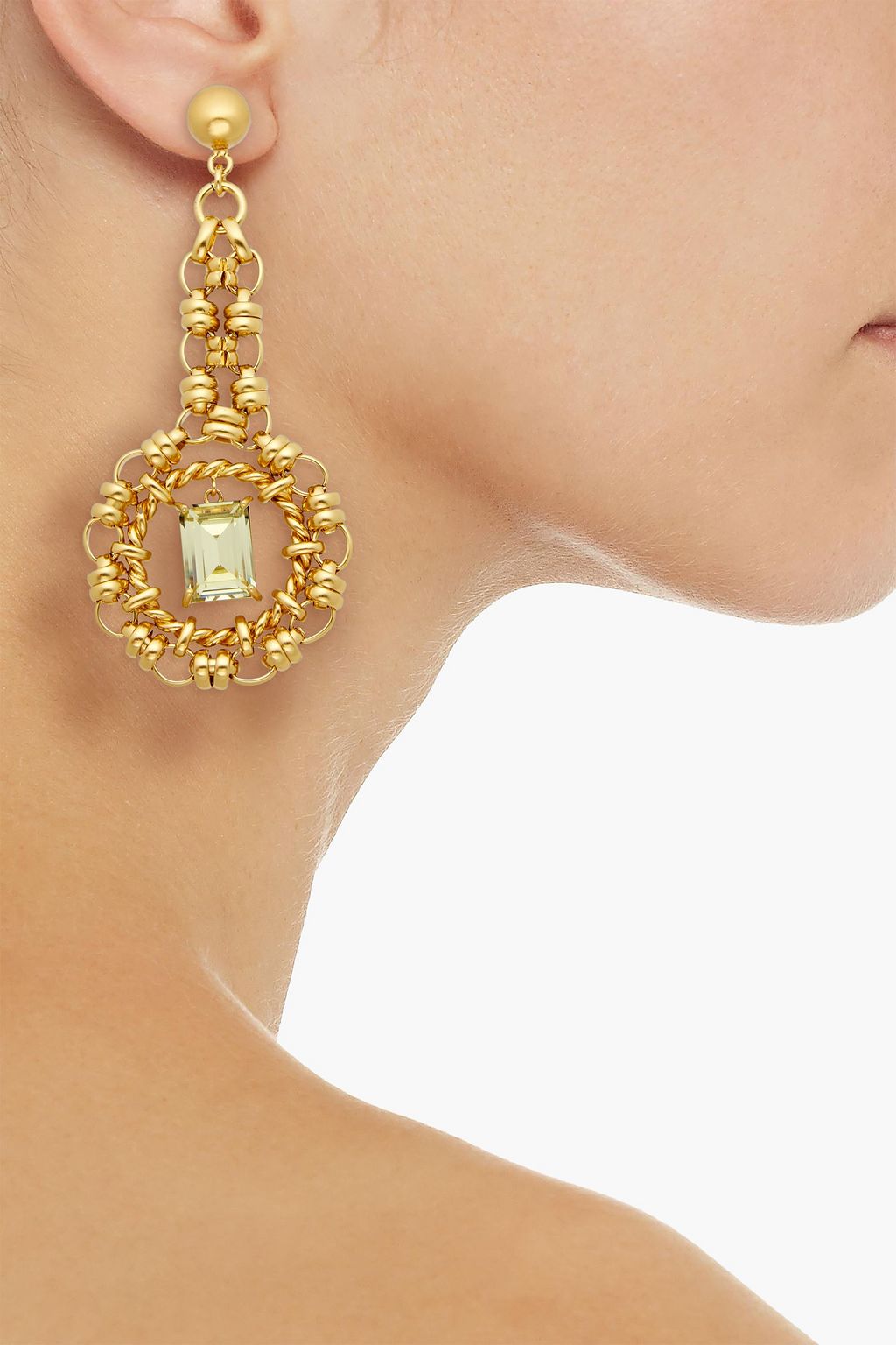 ZIMMERMANN Gold-tone crystal earrings