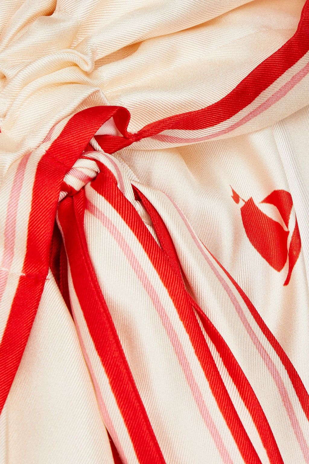 ZIMMERMANN Printed silk-twill hooded mini dress