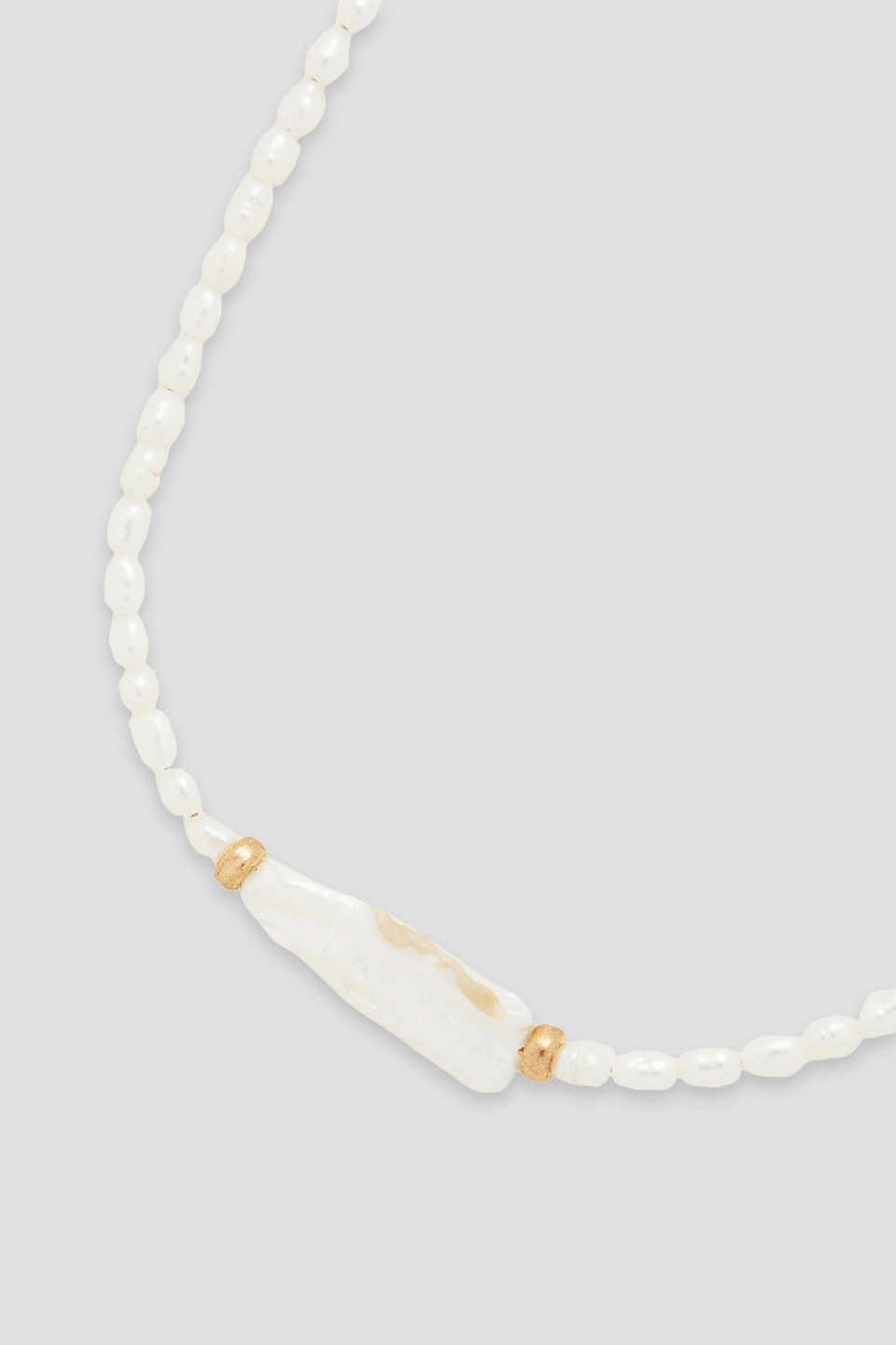 Shop Zimmermann Gold-tone Faux Pearl Necklace In White