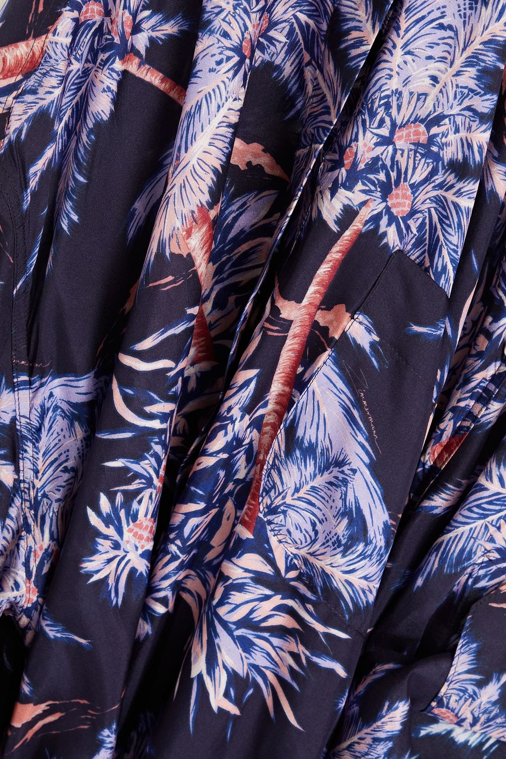 ZIMMERMANN Cropped printed silk jumpsuit