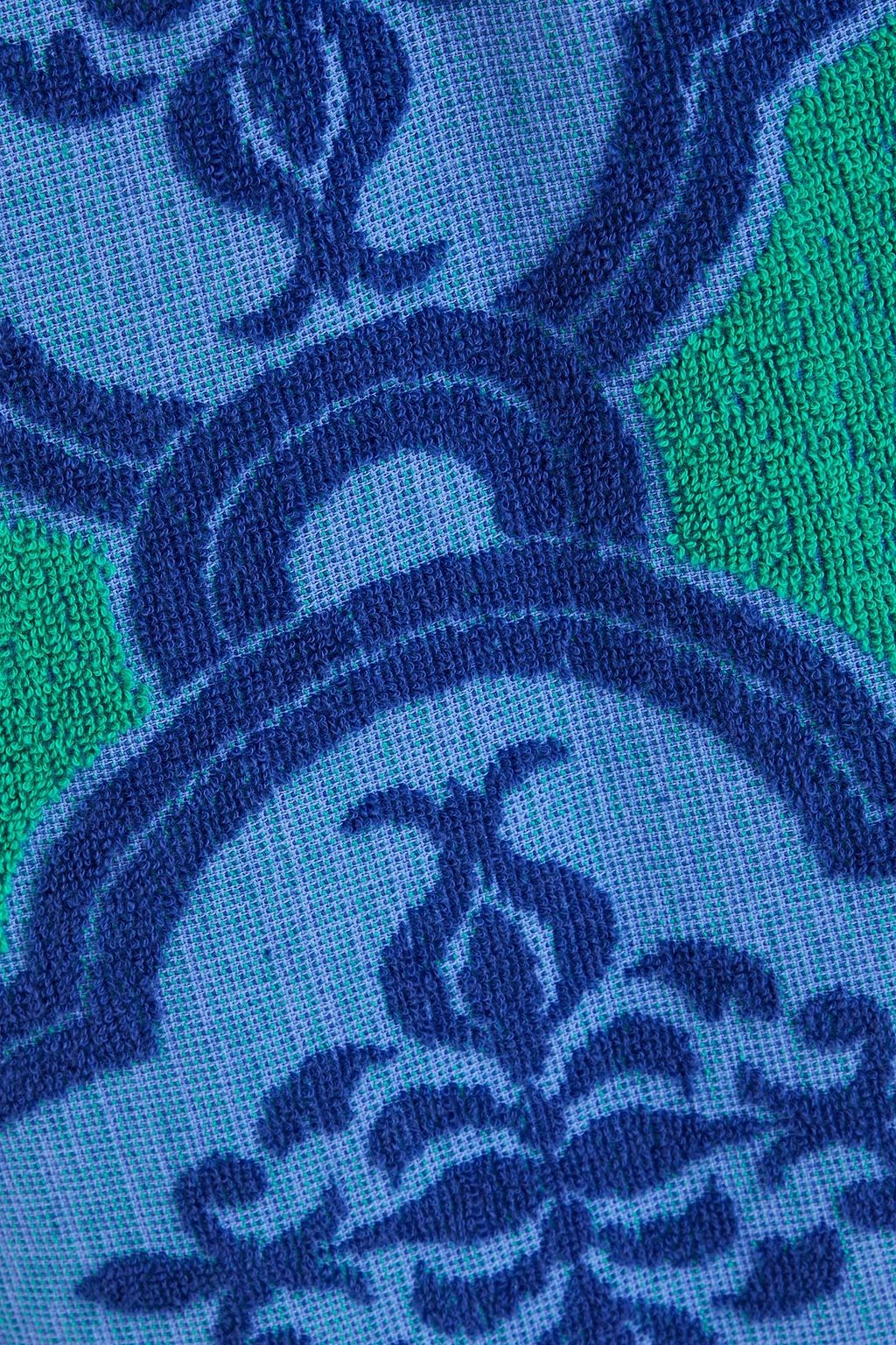 ZIMMERMANN Fringed cotton-terry midi skirt