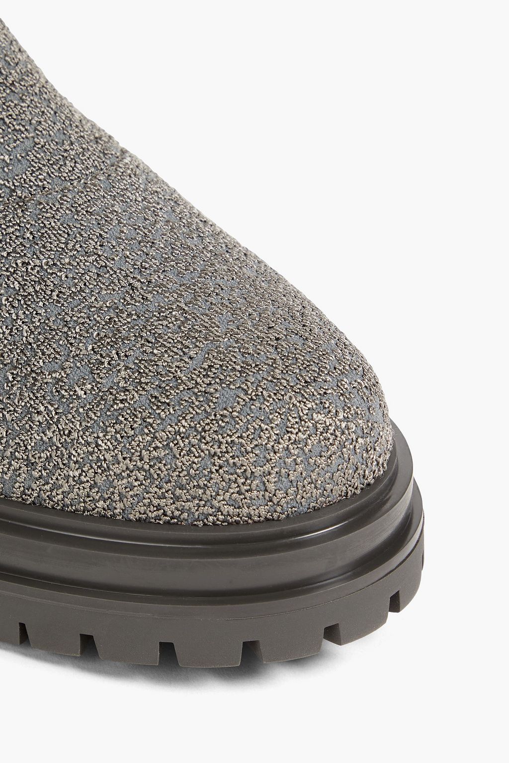 GIANVITO ROSSI Bouclé-knit ankle boots