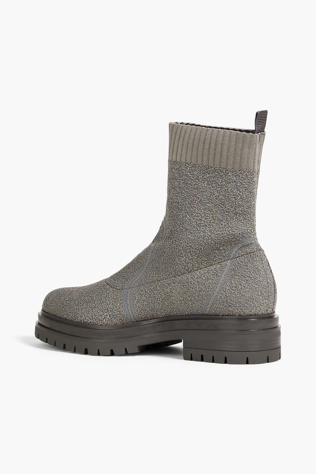GIANVITO ROSSI Bouclé-knit ankle boots