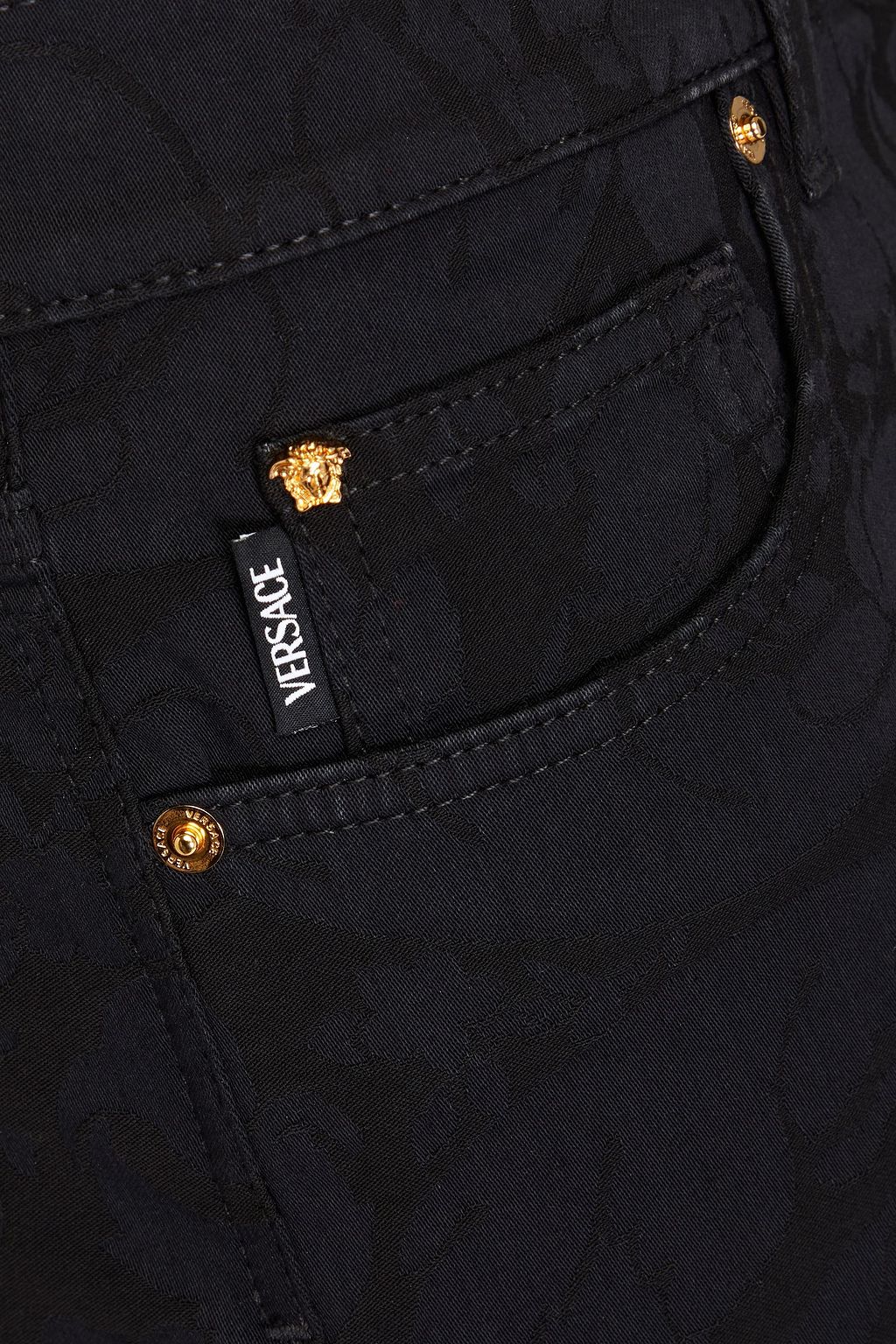 VERSACE フローラルジャカード パンツ