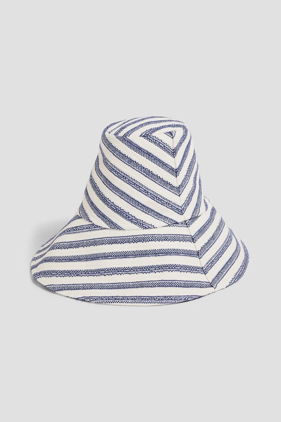 Striped canvas sunhat