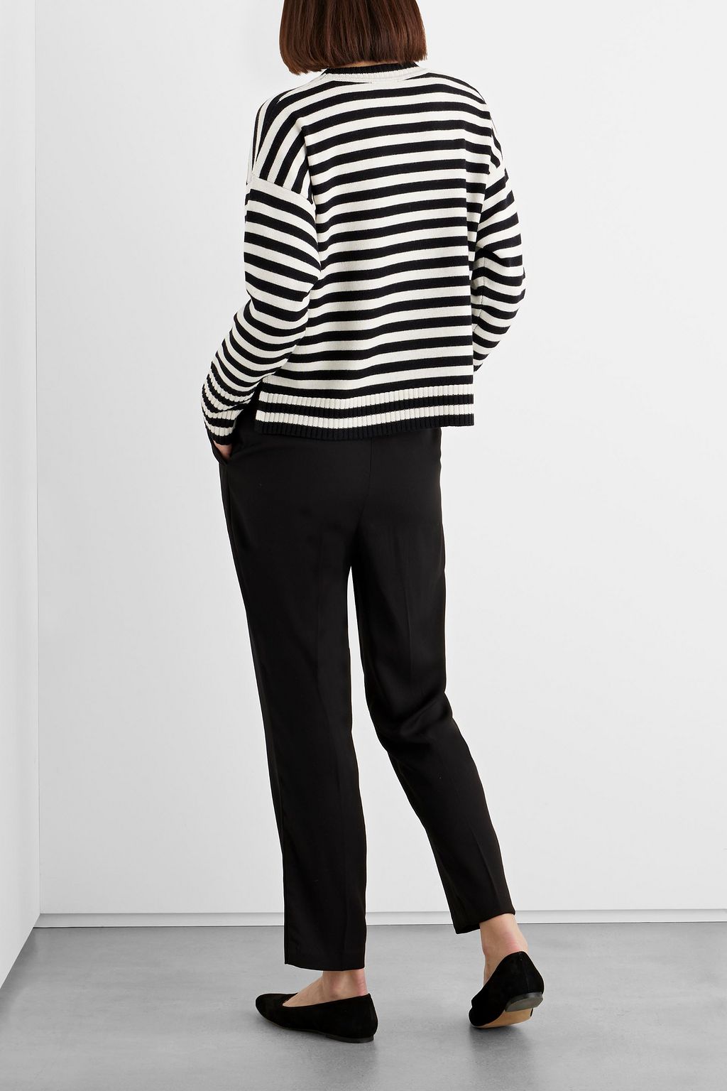 IRIS & INK Molly gestreifter Pullover aus Merinowolle