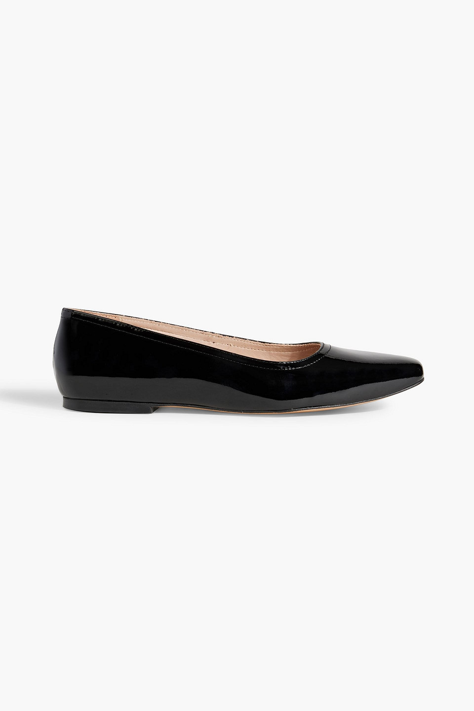 Angie patent-leather ballet flats