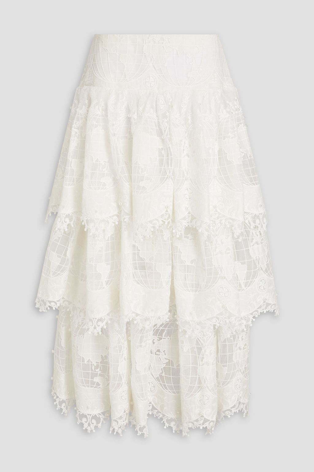 Zimmermann white lace skirt new arrivals