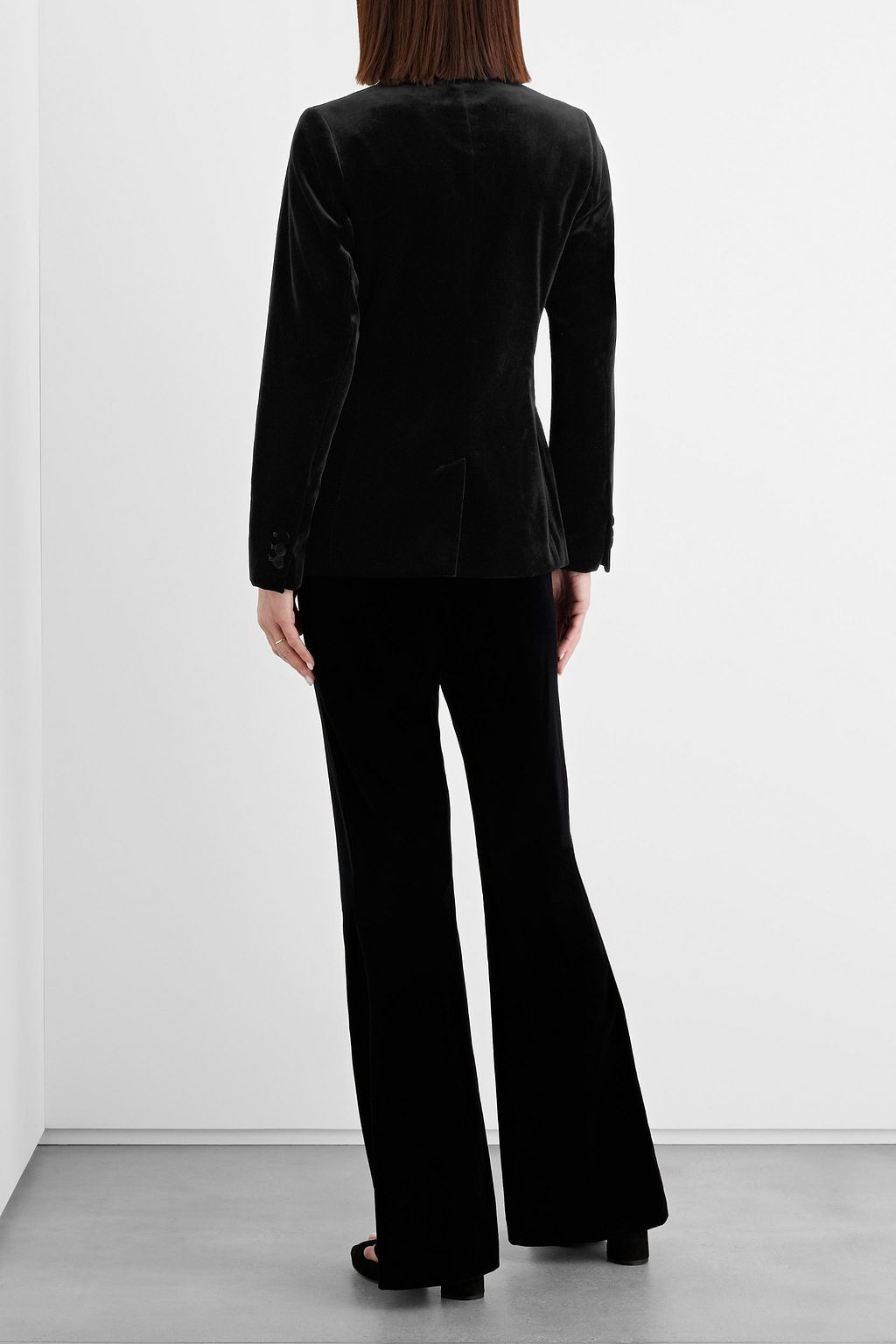 IRIS & INK Kate Blazer aus Samt aus einer Baumwollmischung