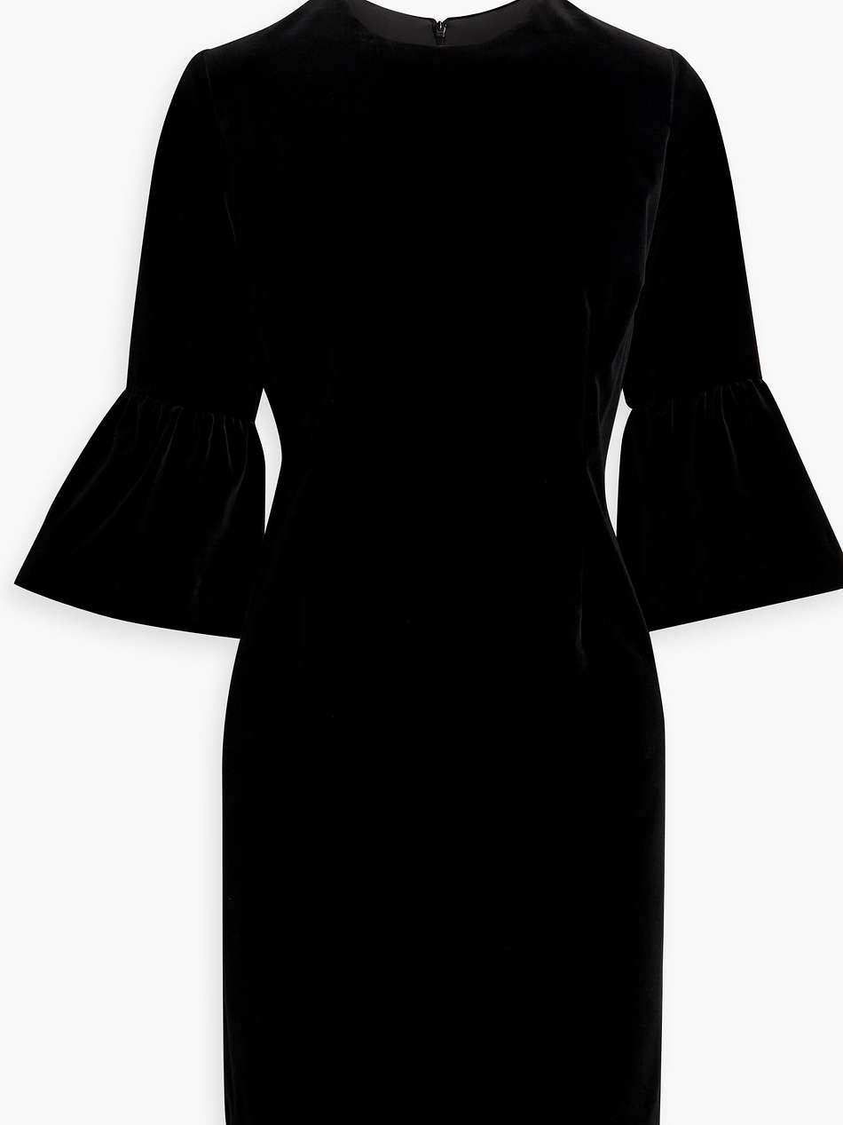 delilah cotton-blend velvet mini dress