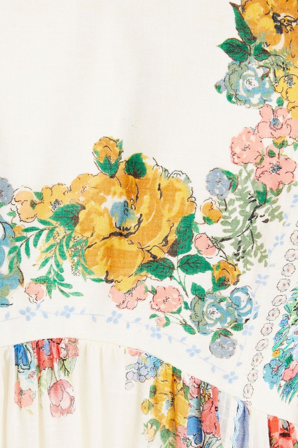 ZIMMERMANN Tiered floral-print cotton midi dress