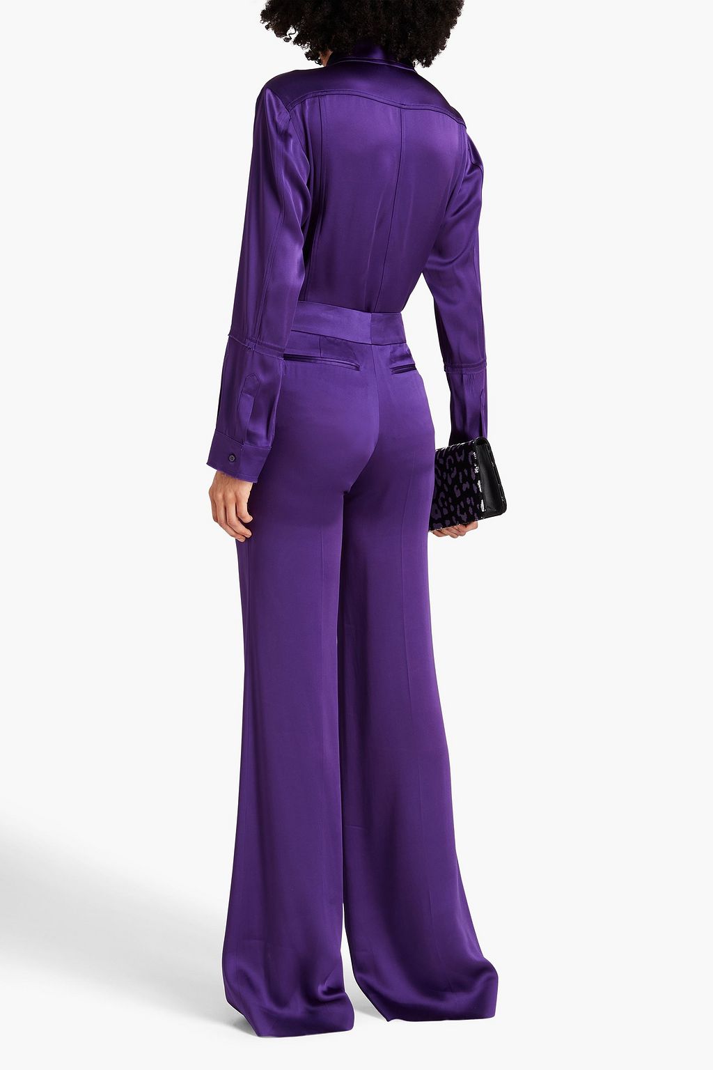 TOM FORD Satin-crepe wide-leg pants