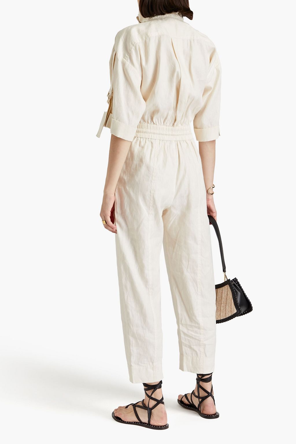 ZIMMERMANN Cropped linen jumpsuit