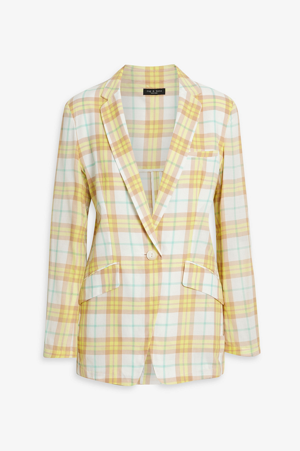 Margot checked cotton blazer