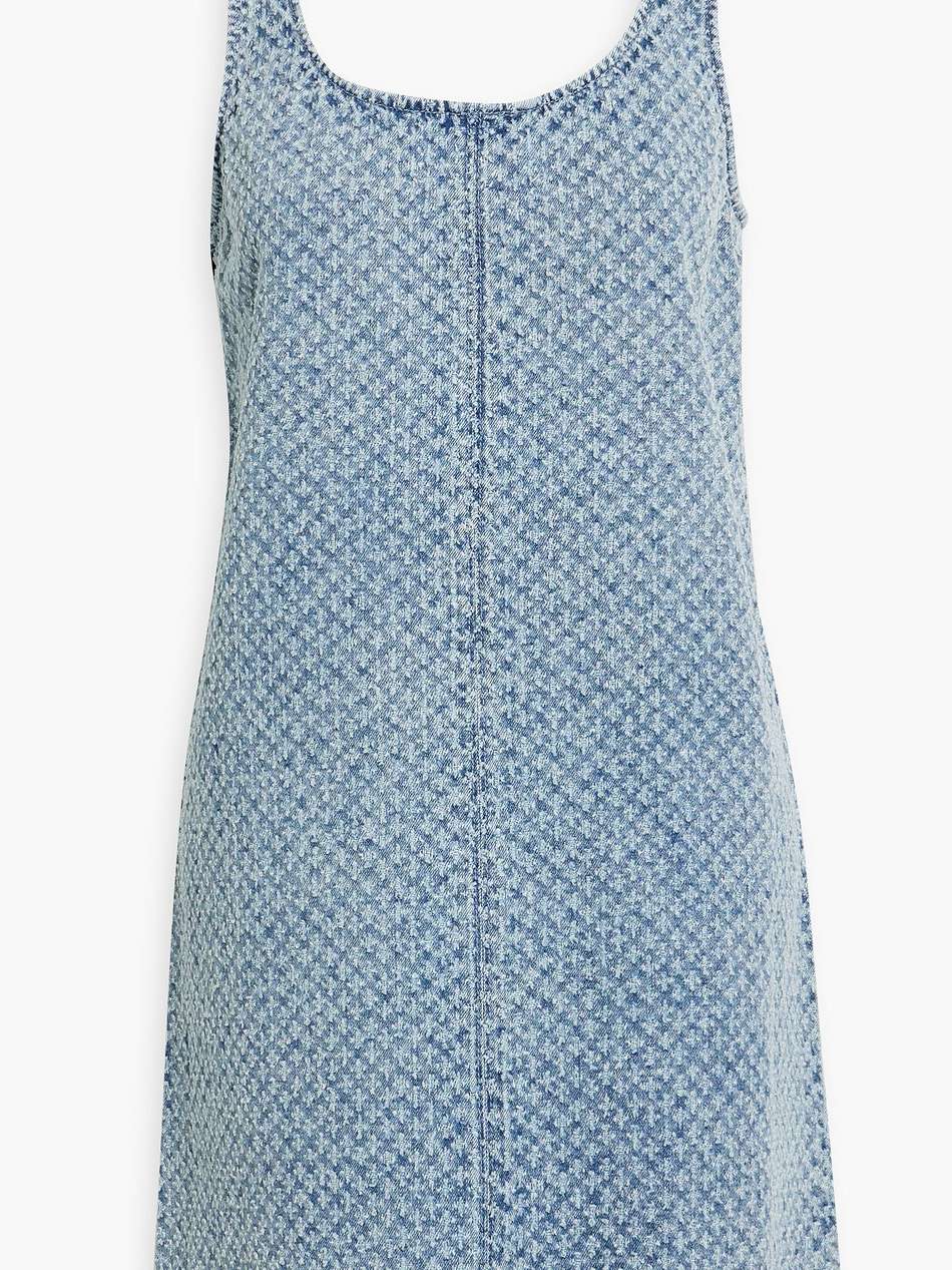 kimmy distressed denim mini dress