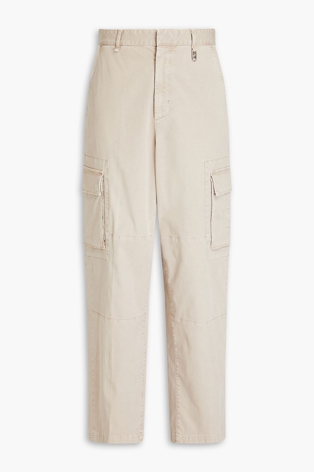 FENDI Stretch cotton gabardine cargo pants THE OUTNET