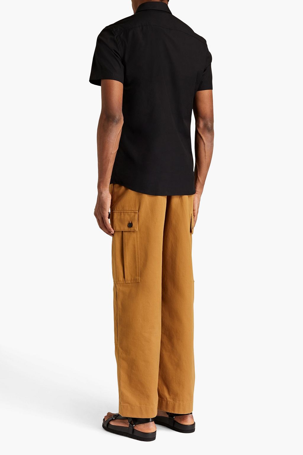 BURBERRY Hemd mit schmaler Passform aus Stretch-Baumwollpopeline