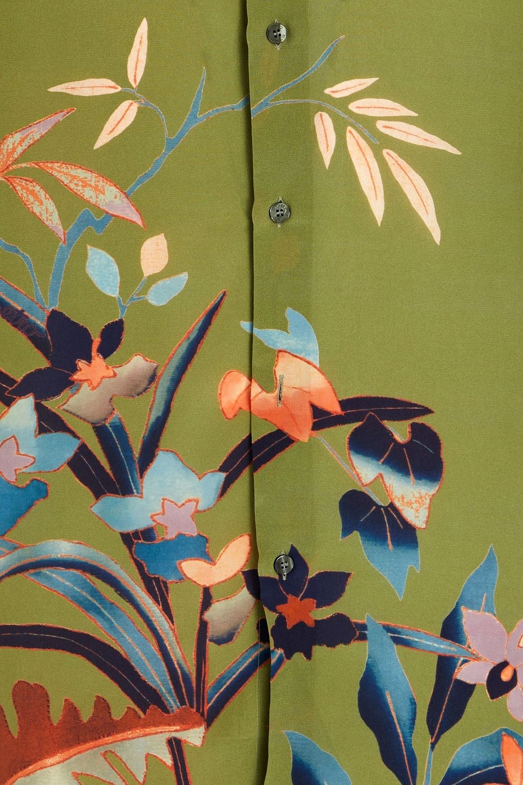 ETRO Floral-print silk crepe de chine shirt