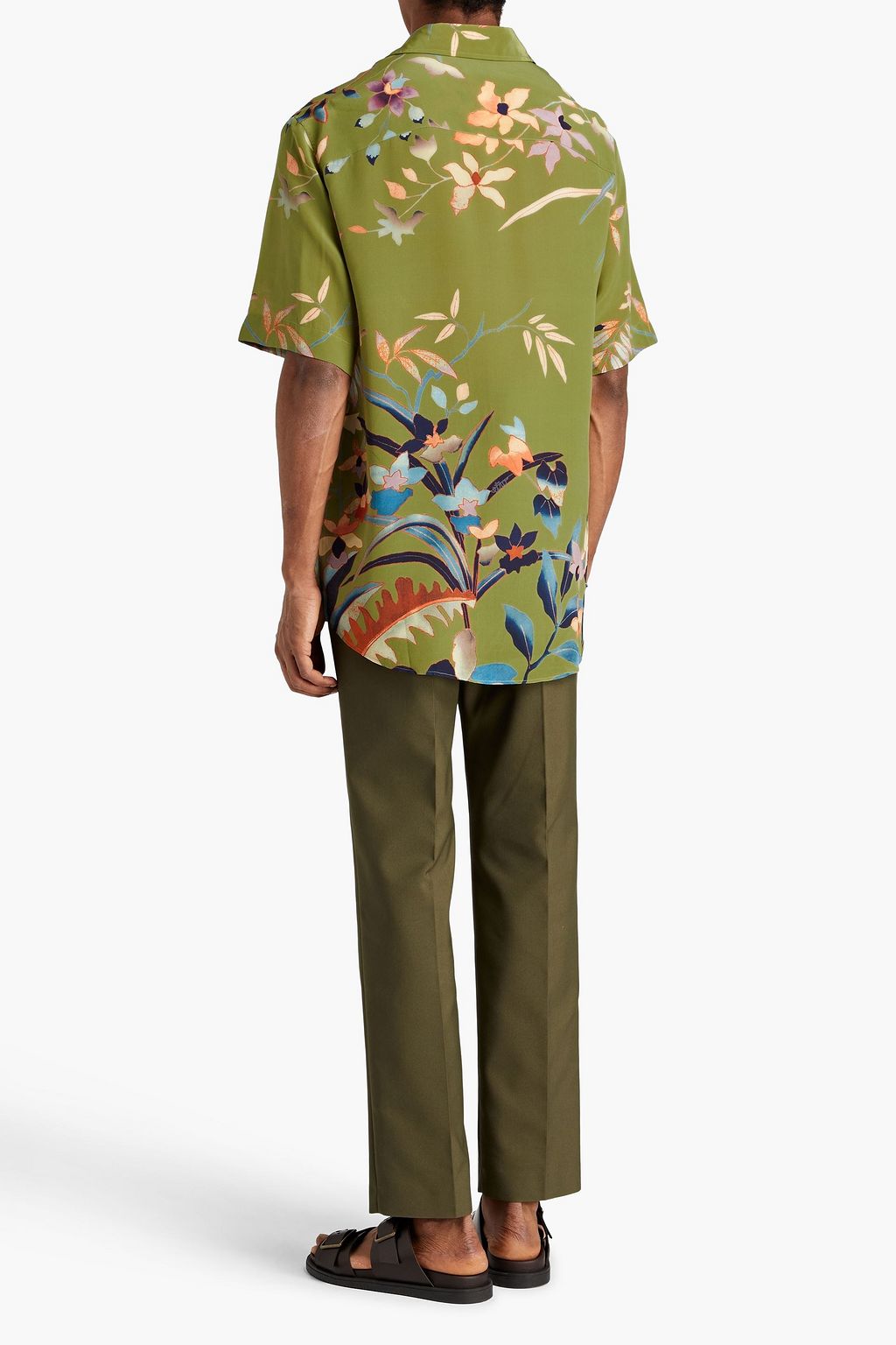 ETRO Floral-print silk crepe de chine shirt