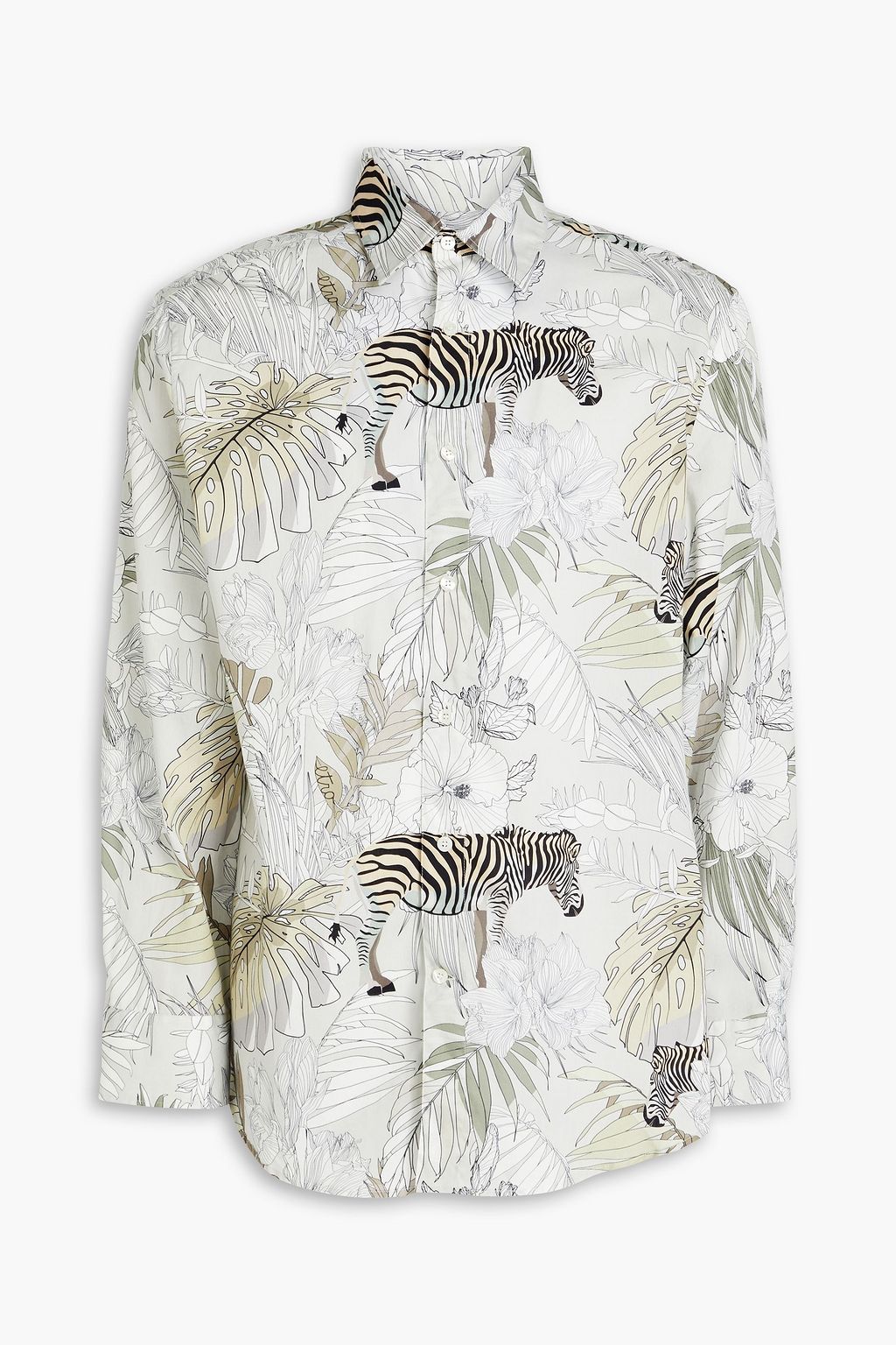 ETROカフスボタン （ETRO コットン シャツ プリント入り | THE