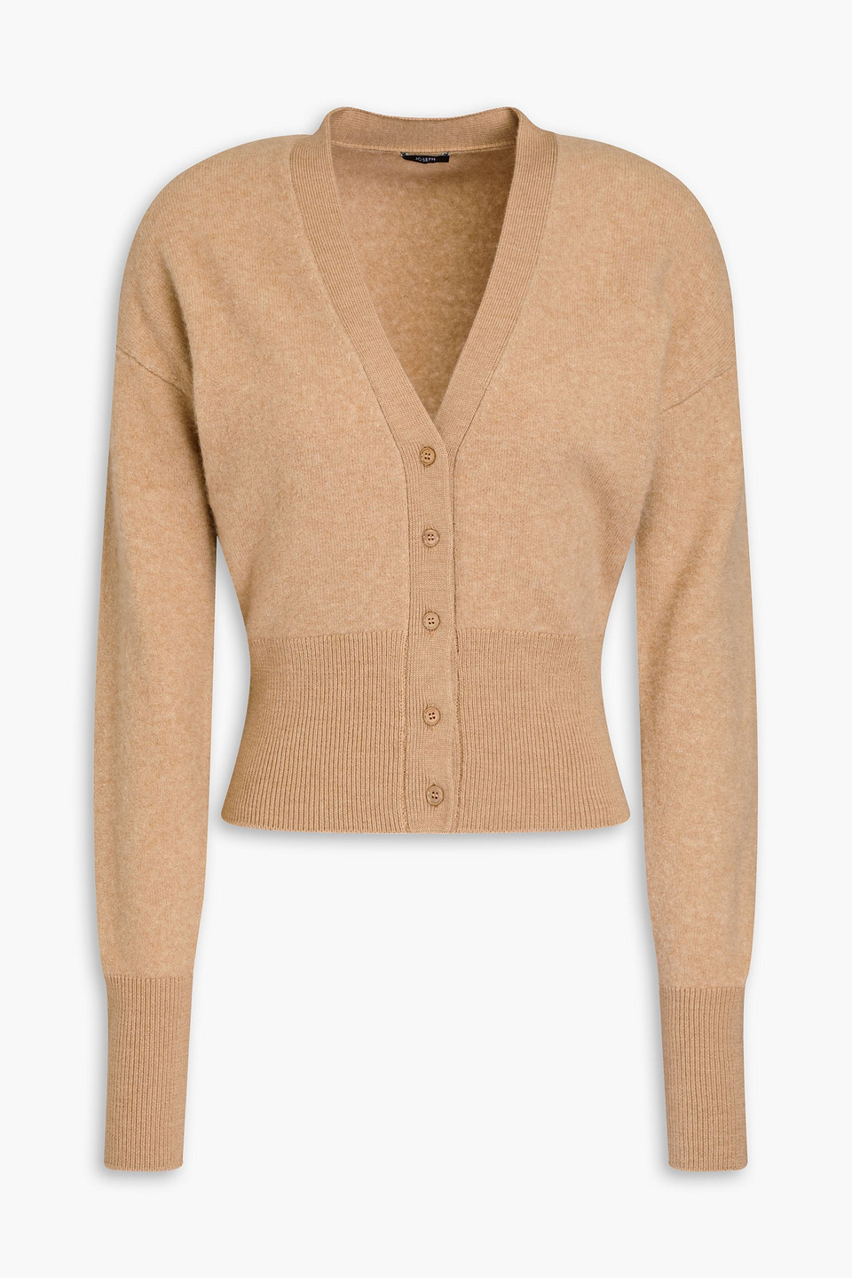 Joseph Mélange Knitted Cardigan In Brown