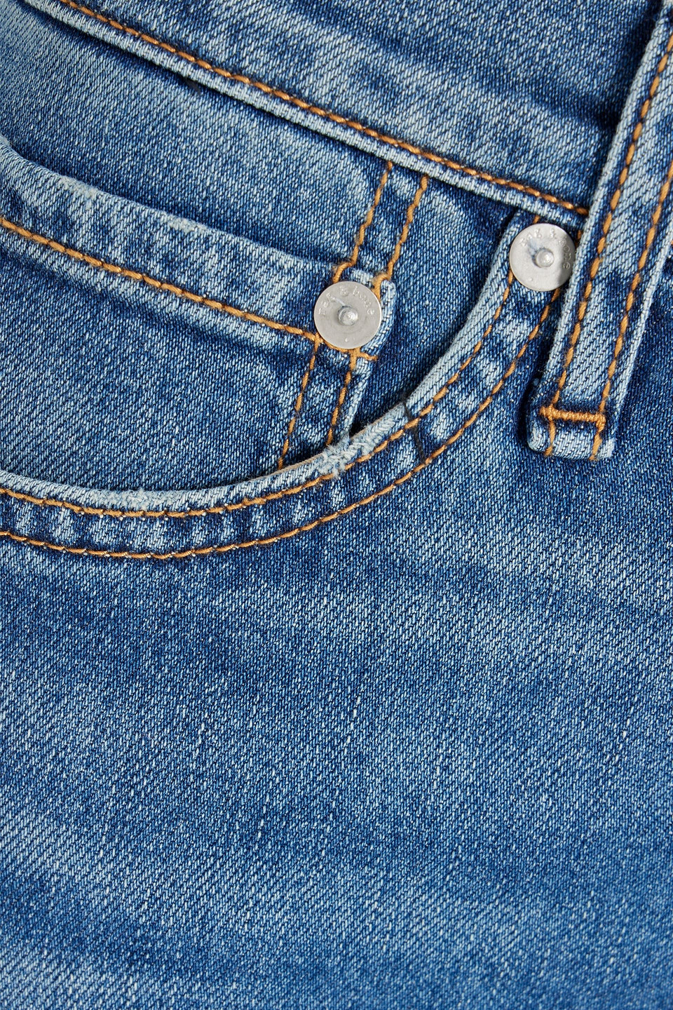Rag & Bone Wren Cropped High-rise Slim-leg Jeans In Mid Denim