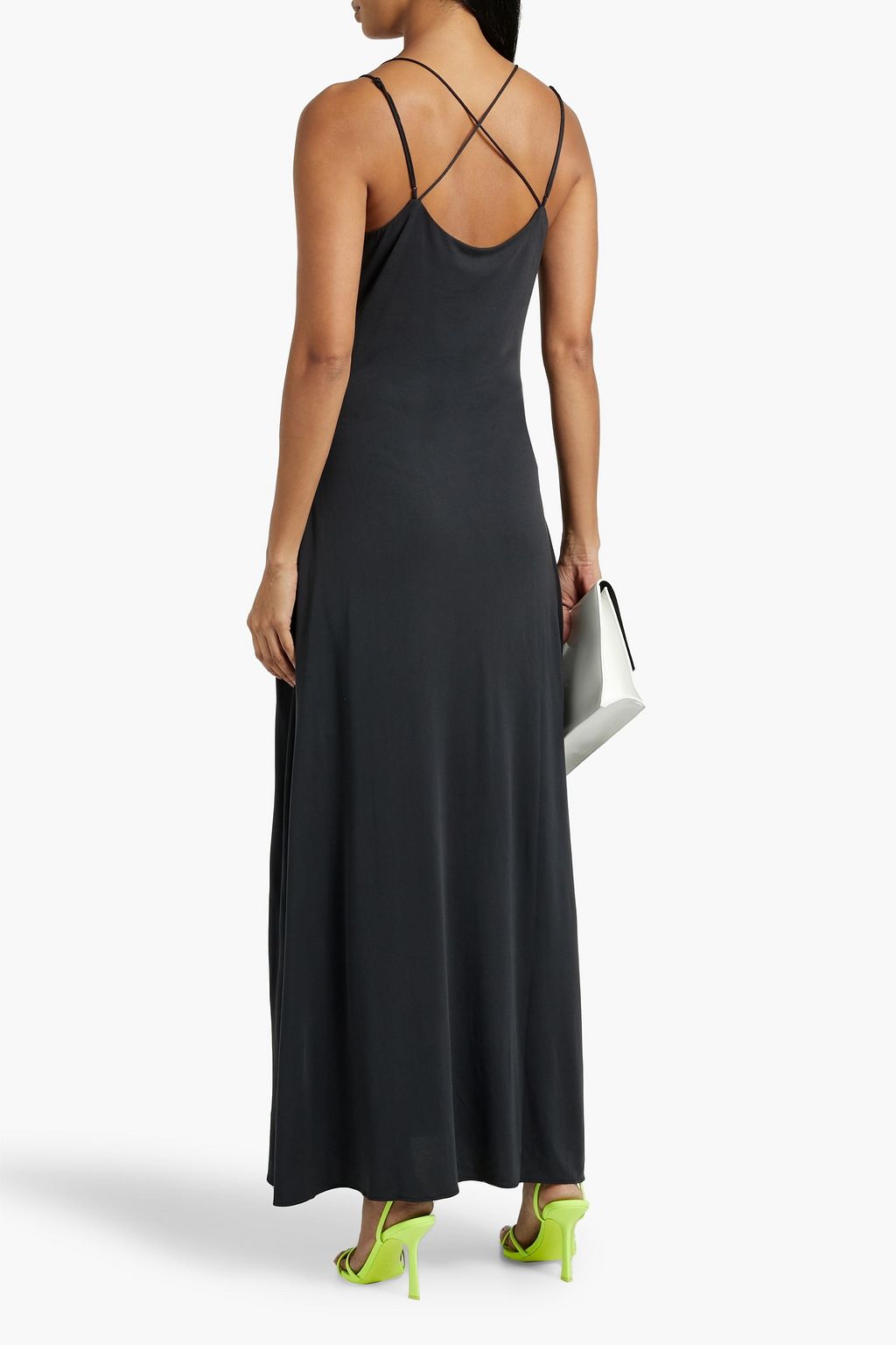 RAG & BONE Christy cutout modal-blend jersey maxi slip dress