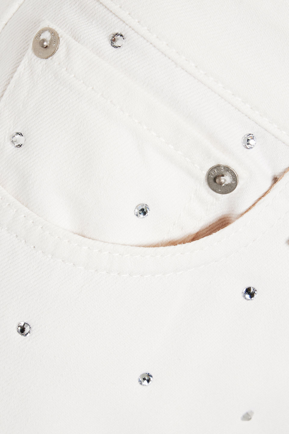 RAG & BONE DRE CRYSTAL-EMBELLISHED BOYFRIEND JEANS