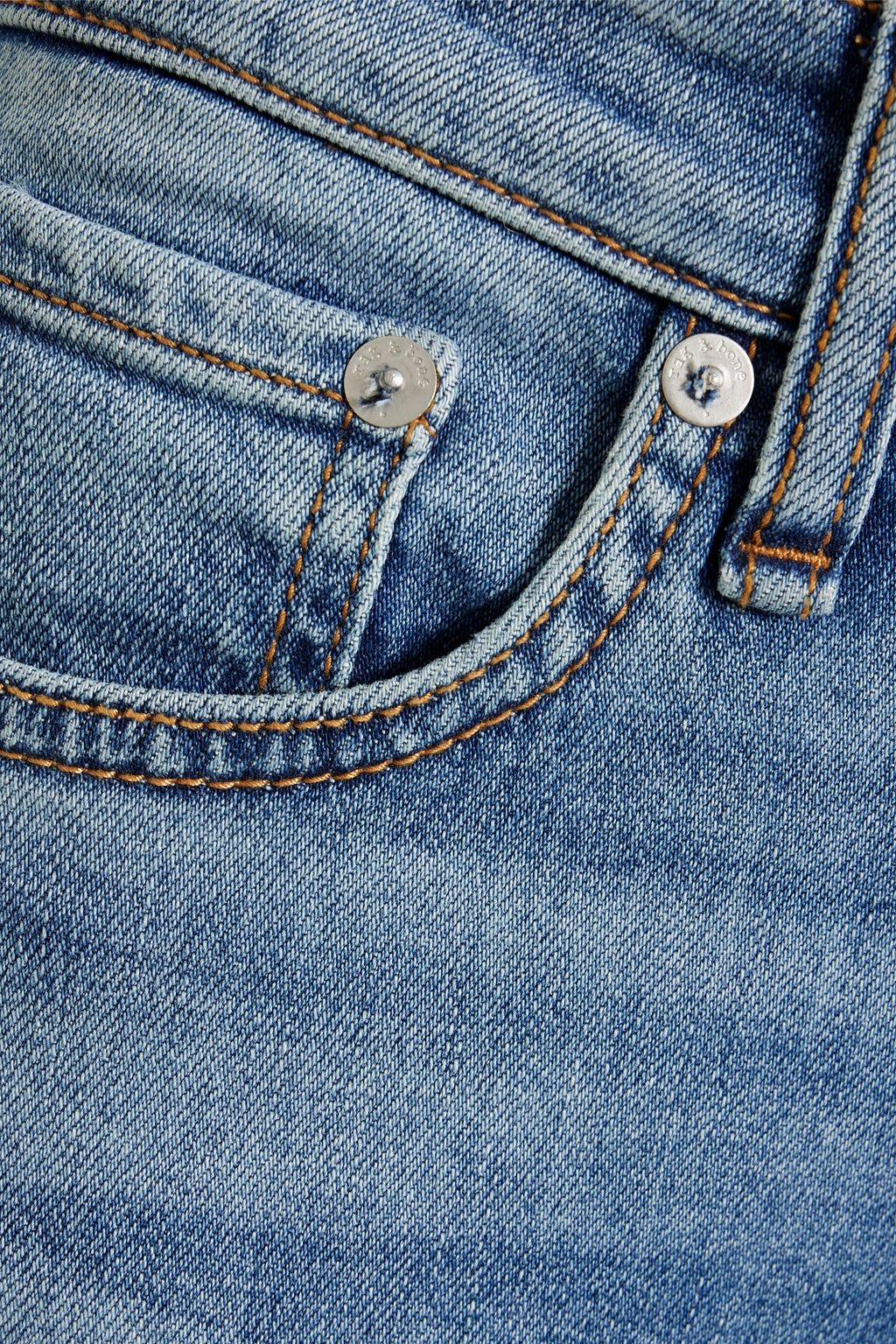 RAG & BONE Nina frayed high-rise kick-flare jeans