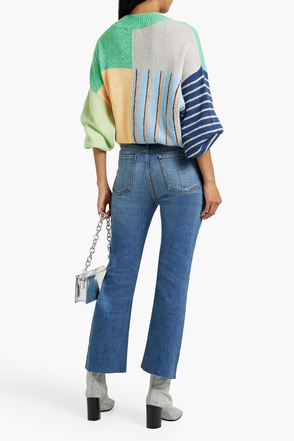 RAG & BONE Nina frayed high-rise kick-flare jeans