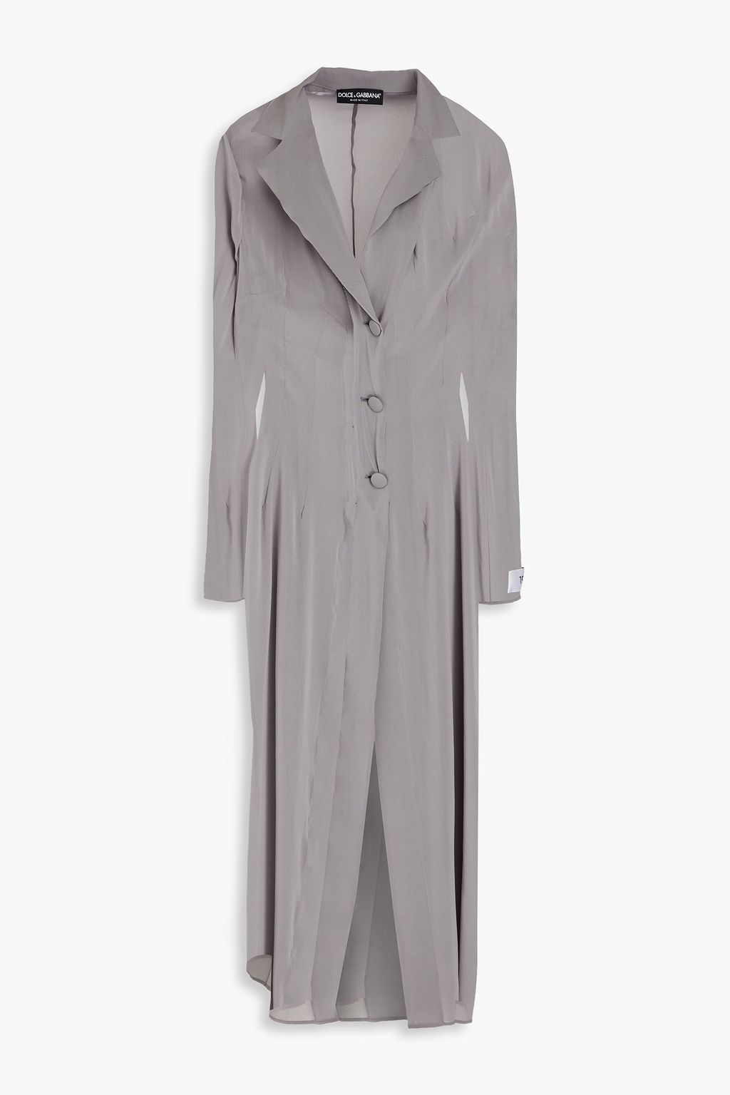DOLCE GABBANA Silk blend georgette coat THE OUTNET
