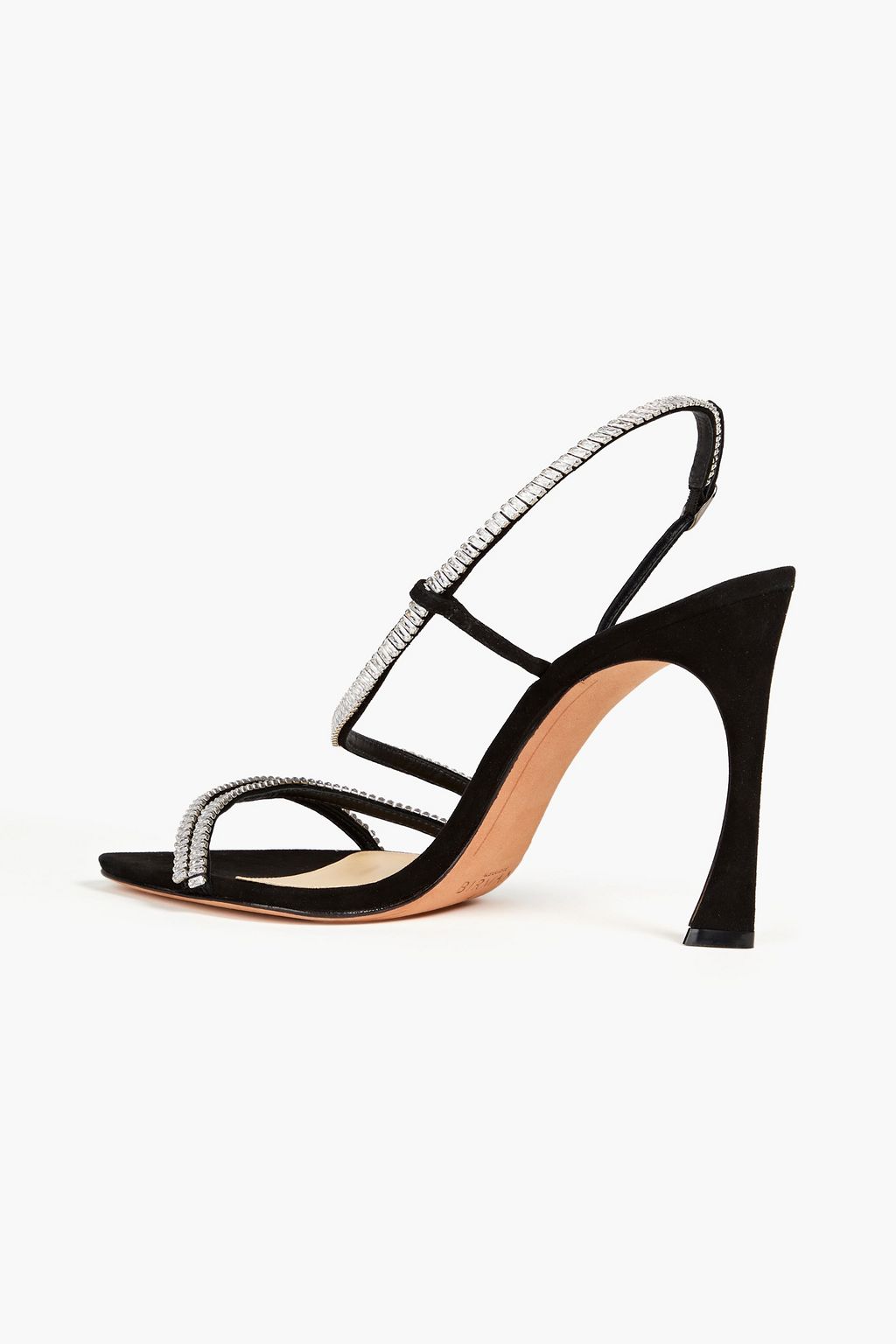 ALEXANDRE BIRMAN Alana crystal-embellished suede sandals