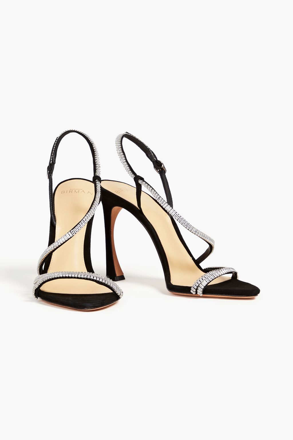 ALEXANDRE BIRMAN Alana crystal-embellished suede sandals