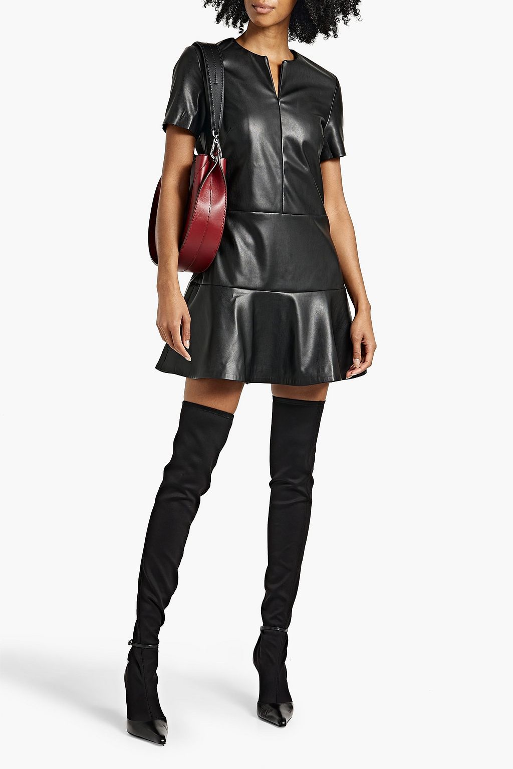 PROENZA SCHOULER Faux leather mini dress