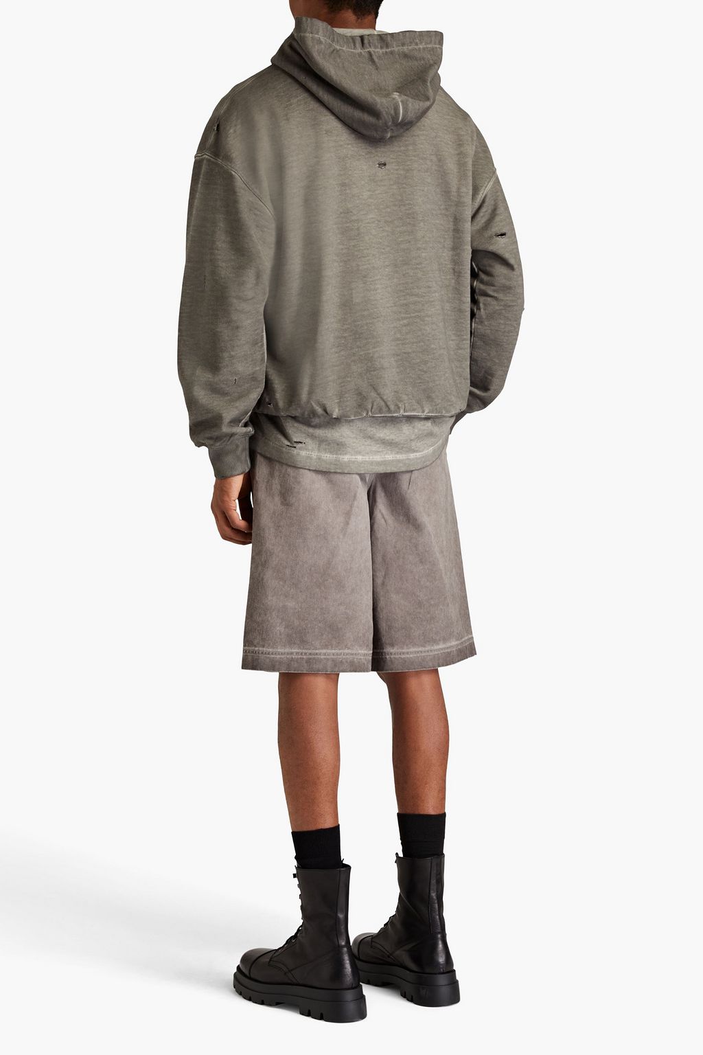 DOLCE&GABBANA Appliquéd French cotton-terry drawstring hoodie