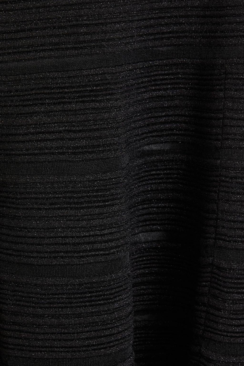 HERVÉ LÉGER Metallic ribbed-knit gown