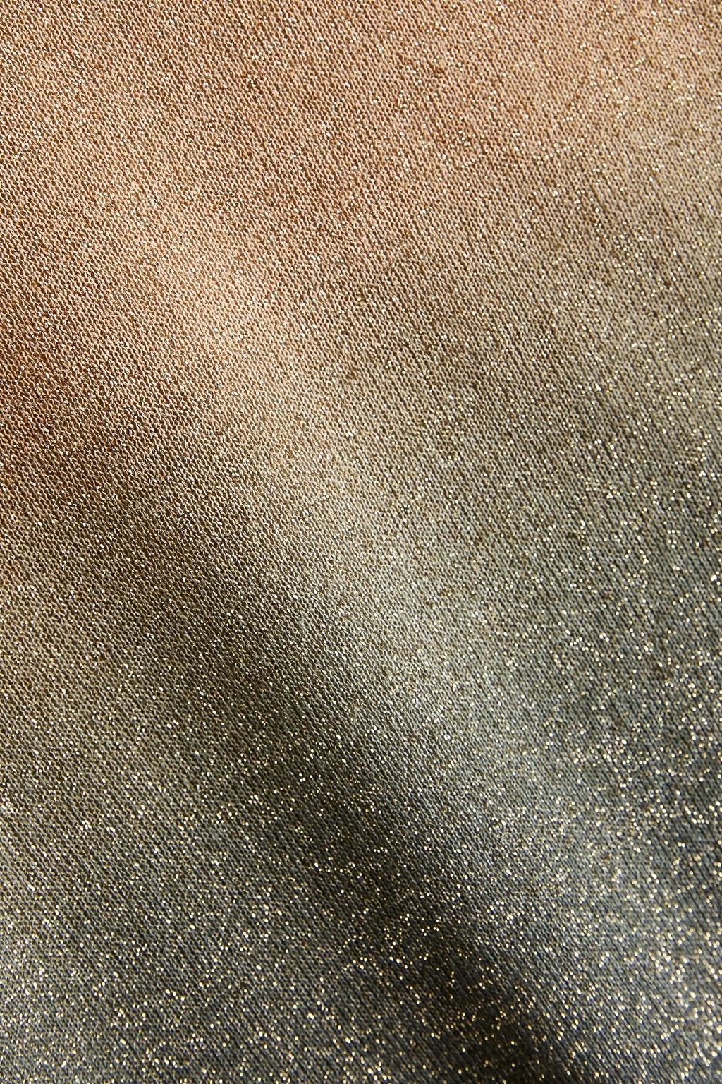 JOSEPH Dégradé metallic knitted top