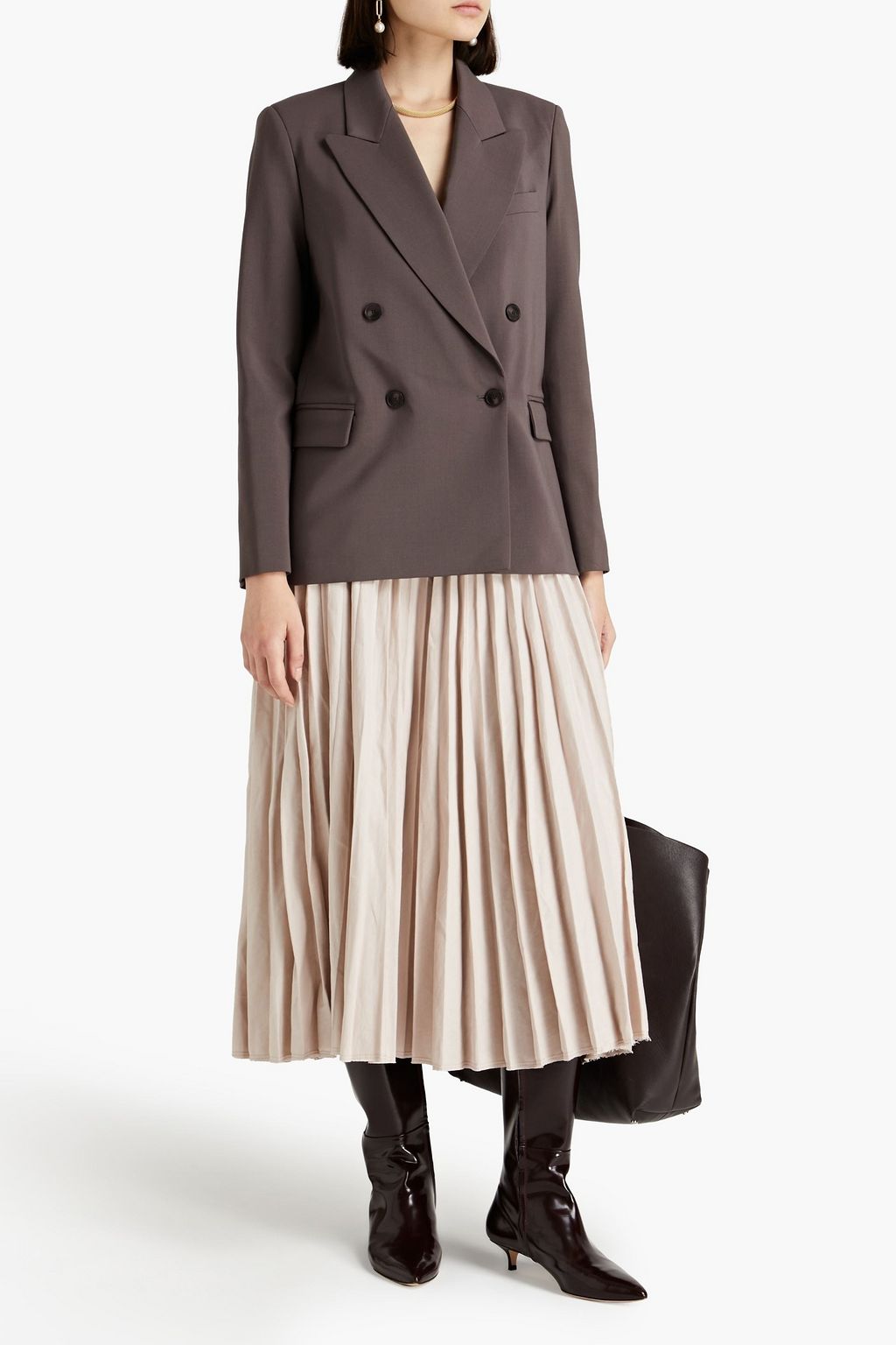 JOSEPH Jaden double-breasted stretch-wool twill blazer