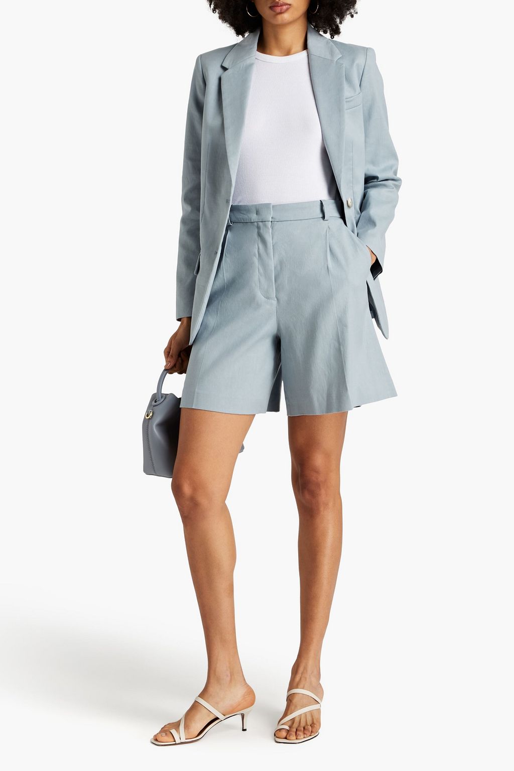 JOSEPH Walden linen-blend twill shorts