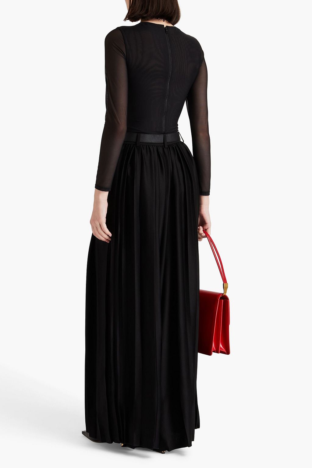 JOSEPH Barlow plissé-satin wide-leg pants