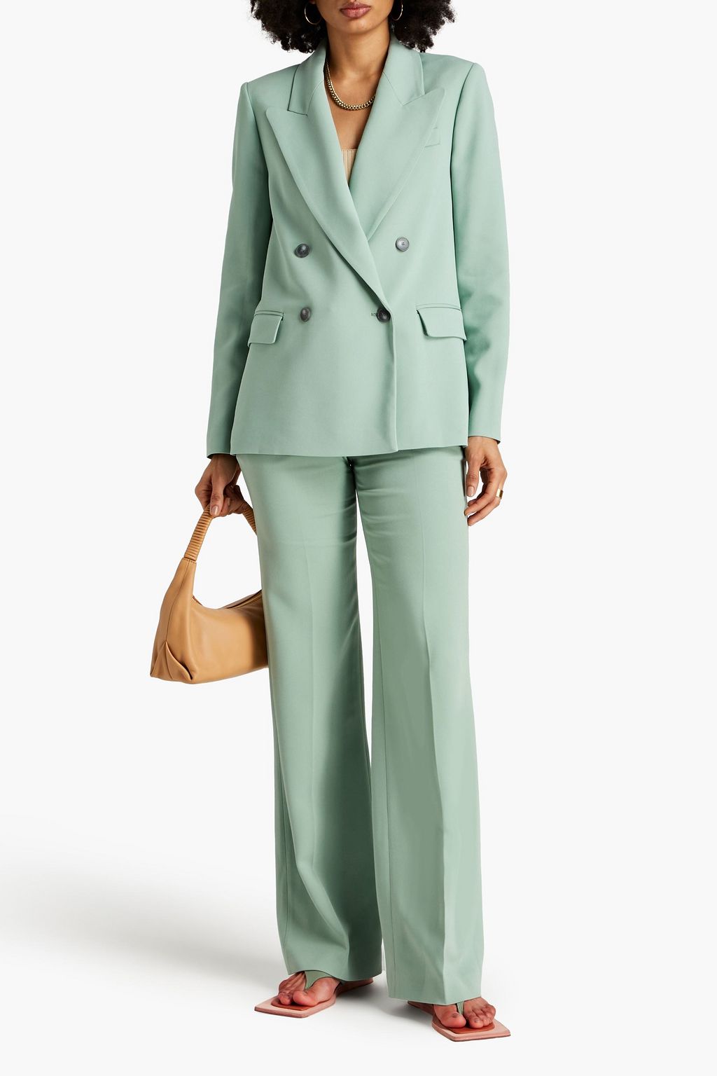 JOSEPH Jaden double-breasted crepe blazer